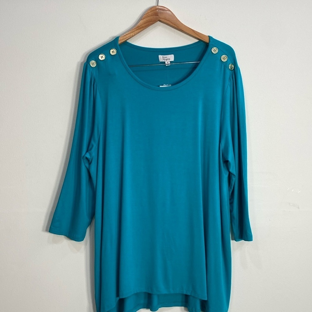 Kim Rogers 1X Casual Top Blue